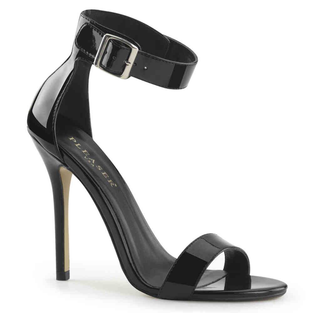Pleaser - AMUSE10 Ankle strap sandal - Black Product image
